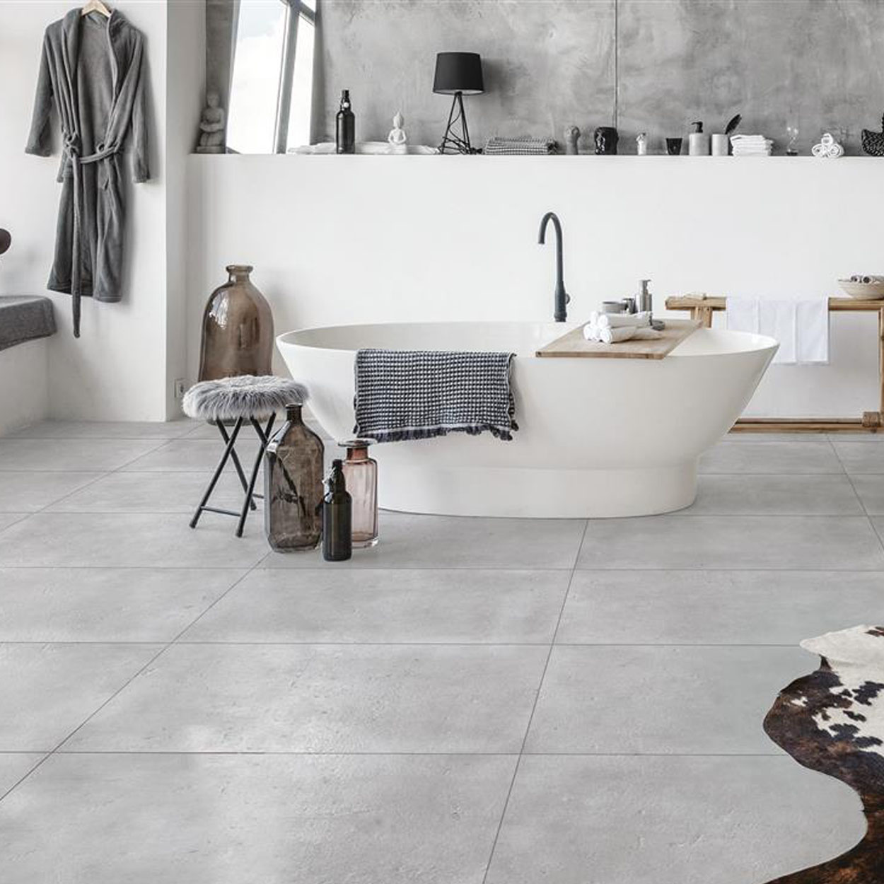 KeraSelect Corfu Vloertegel Steel Grey 60x60cm